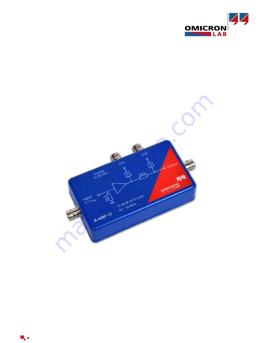 Omicron Lab B-AMP 12 User Manual Download Page 1