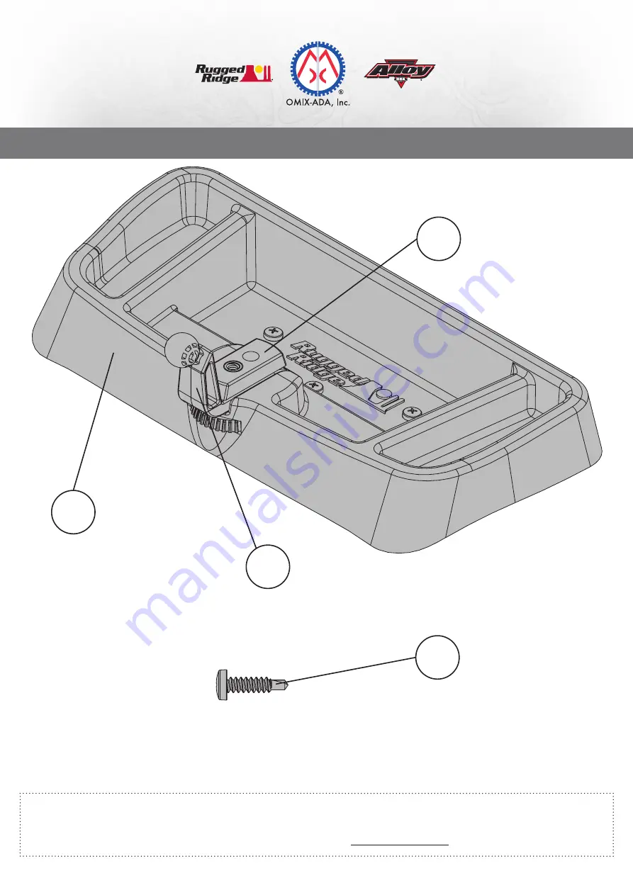 Omix-Ada Rugged Ridge Alloy 13551.18 Скачать руководство пользователя страница 1