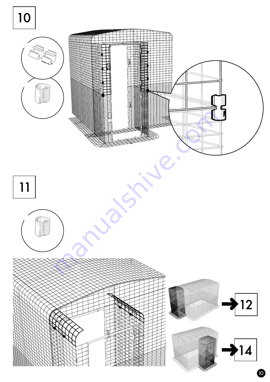 Omlet Outdoor Pet Run Porch Instruction Manual Download Page 11