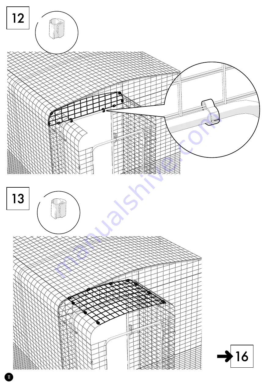 Omlet Outdoor Pet Run Porch Instruction Manual Download Page 12