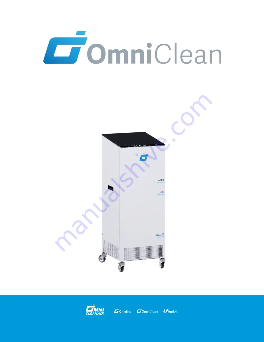 Omni Clean Air OCA 1200 Operation And Maintenance Manual Download Page 1