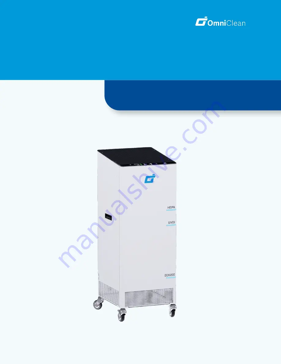 Omni Clean Air OCA 1200 Скачать руководство пользователя страница 8