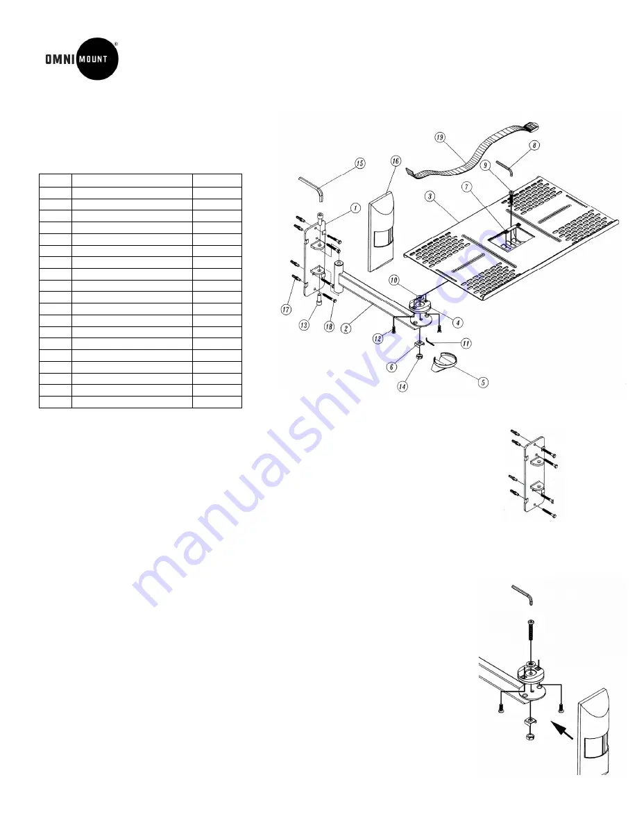 OMNI mount TVM PRO Series Installation Instructions Download Page 1