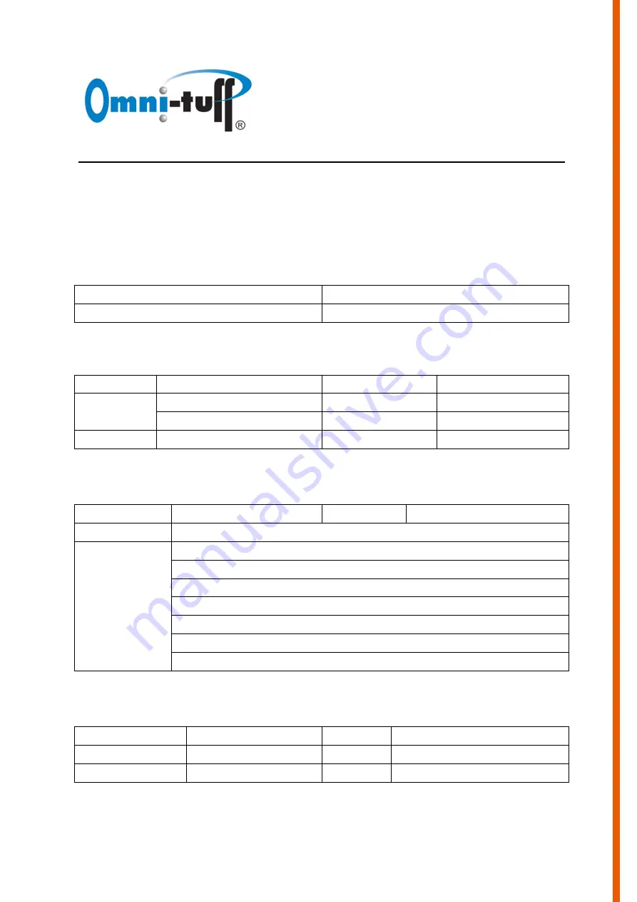 Omni-Tuff 03-ITA24 User Reference Download Page 8