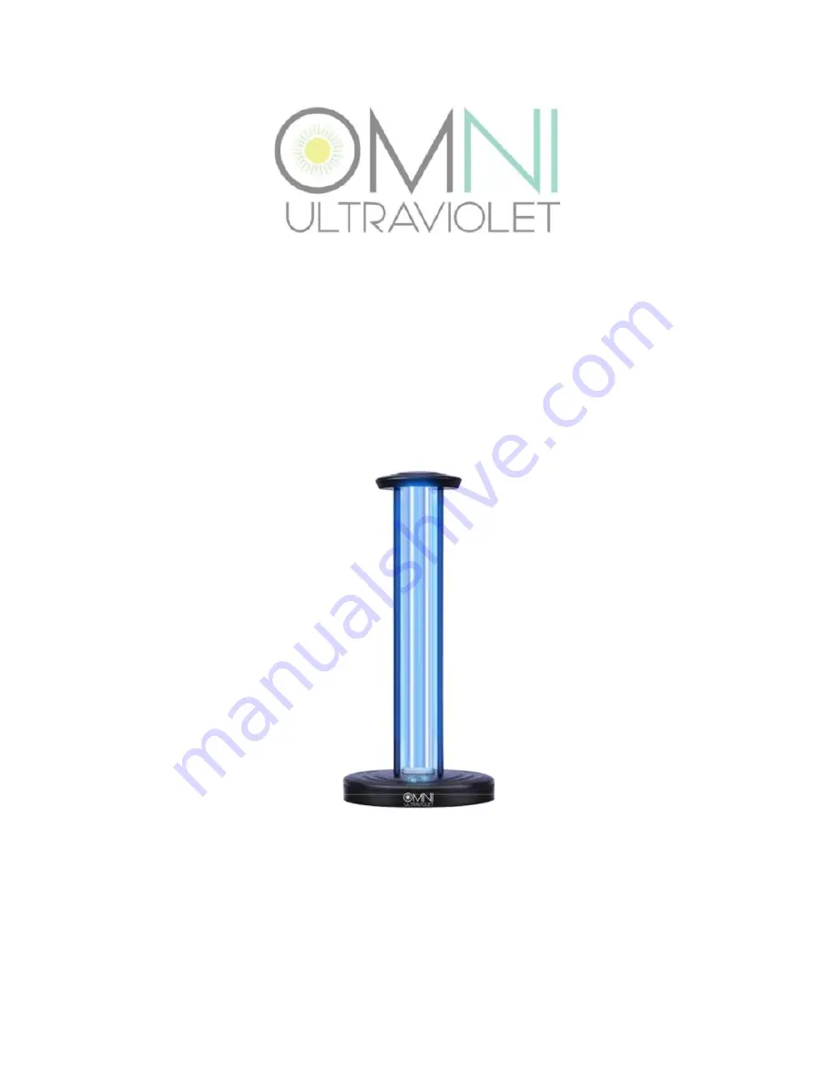 Omni Ultraviolet UV Sanitizing Tower Quick Start Manual Download Page 1