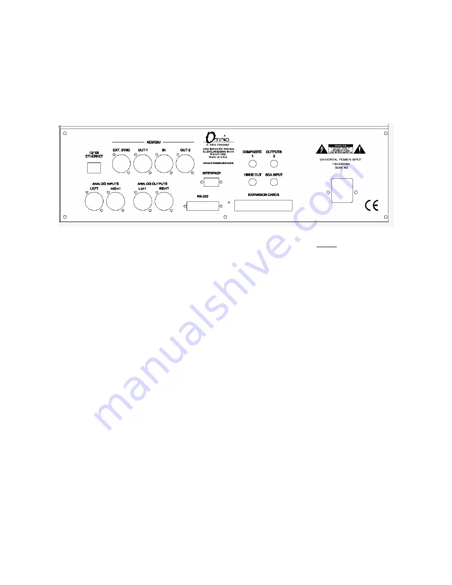 Omnia Omnia-6EX / EXi Installation And Operation Manual Download Page 15