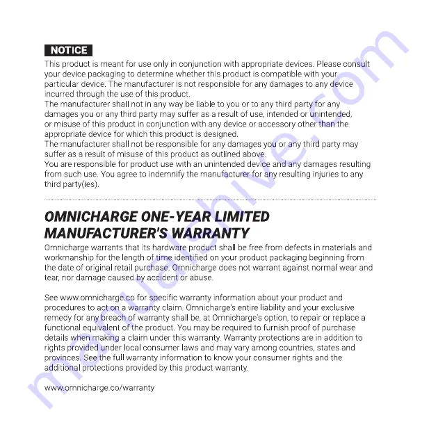 omnicharge Omni Ultimate Quick Start Manual Download Page 8