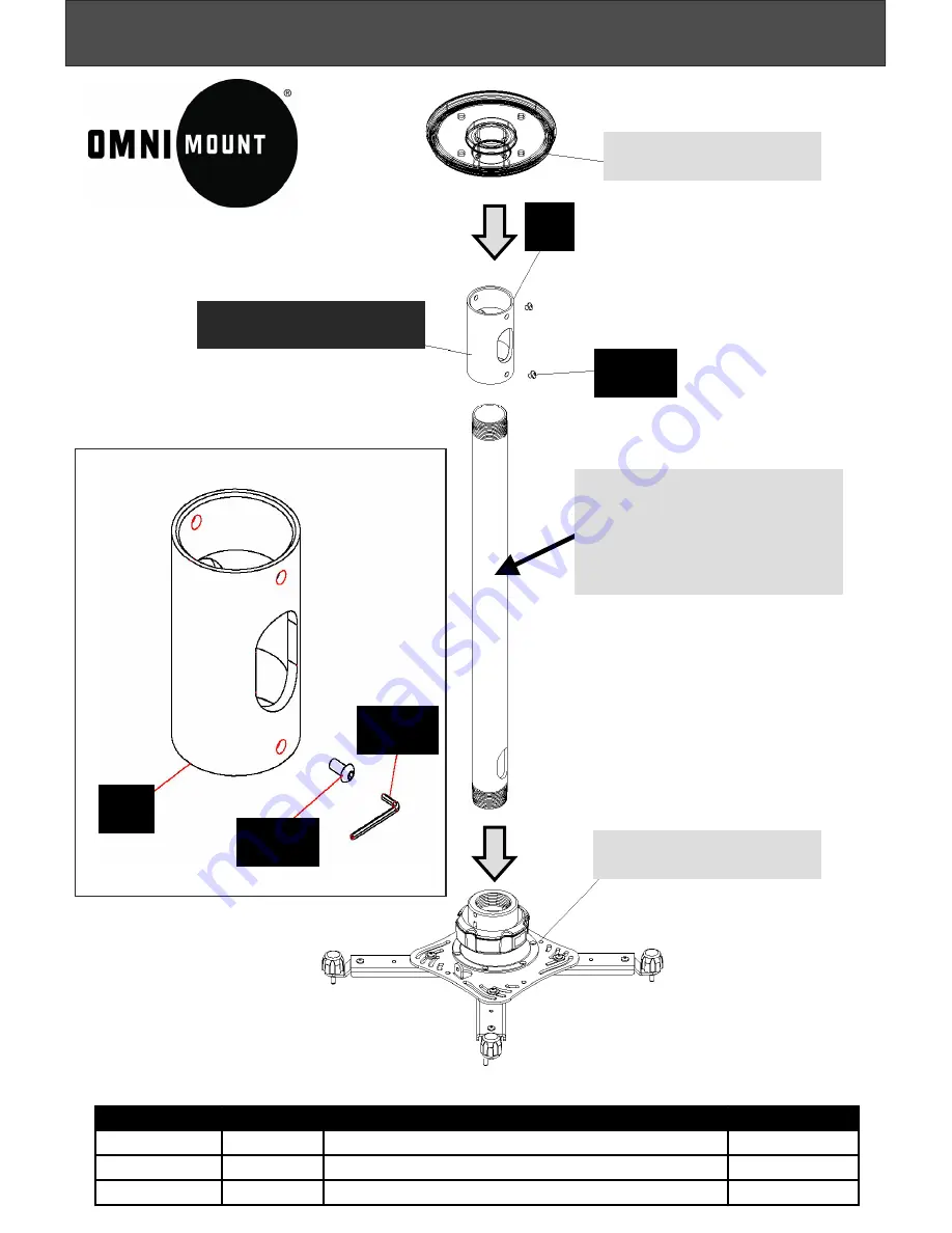 Omnimount PFC-A Скачать руководство пользователя страница 1