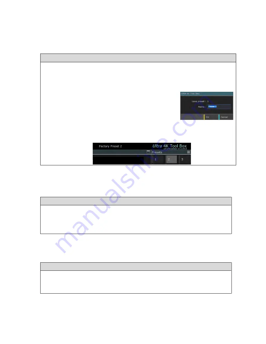 OmniTek Ultra 4K Tool Box User Manual Download Page 42