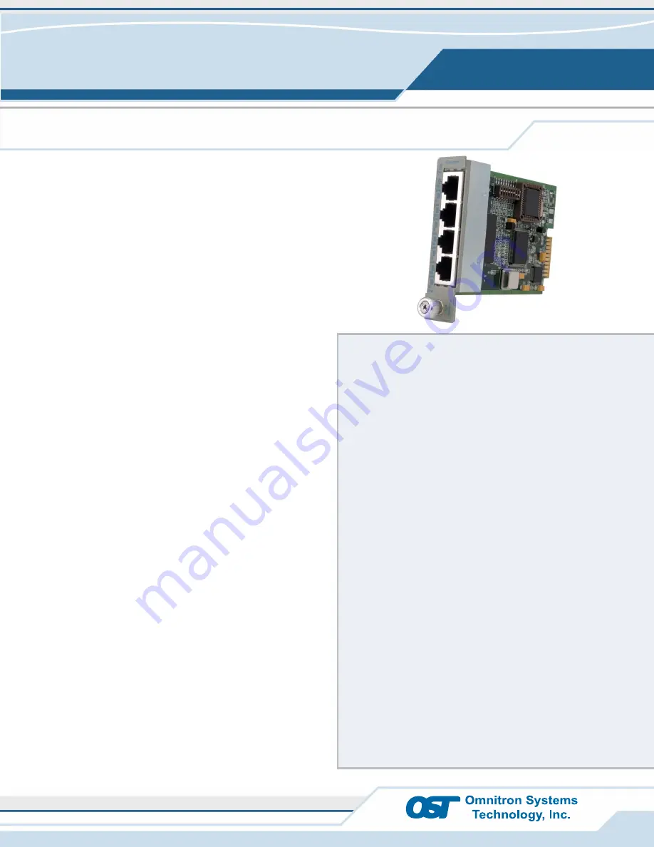 Omnitron Systems Technology iConverter 8481-4 Скачать руководство пользователя страница 1