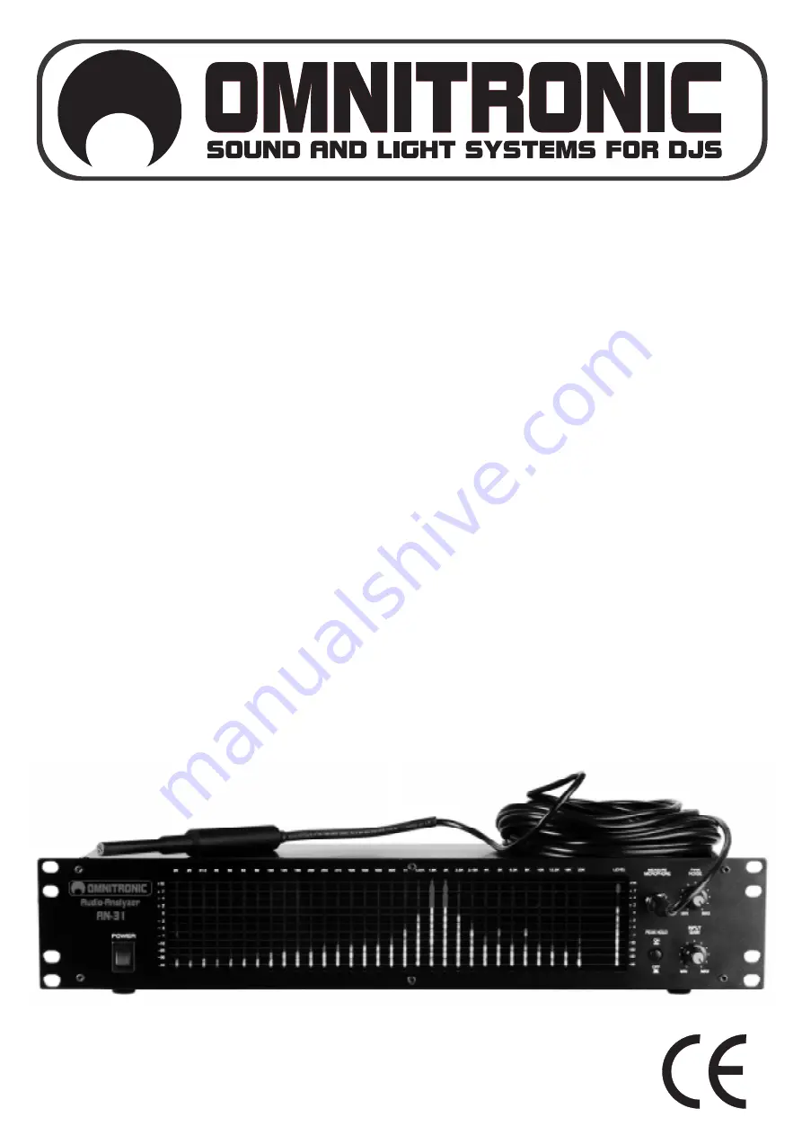 Omnitronic AN-31 User Manual Download Page 1