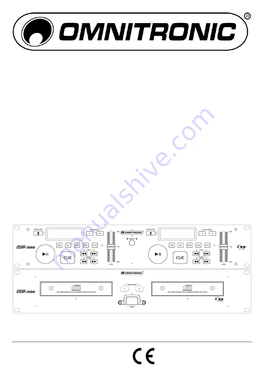 Omnitronic CDP-386 User Manual Download Page 1