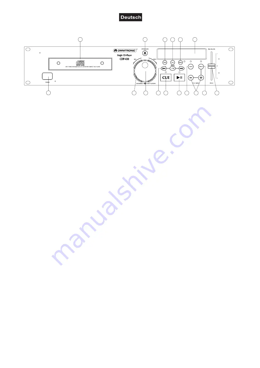 Omnitronic CDP-430 User Manual Download Page 8