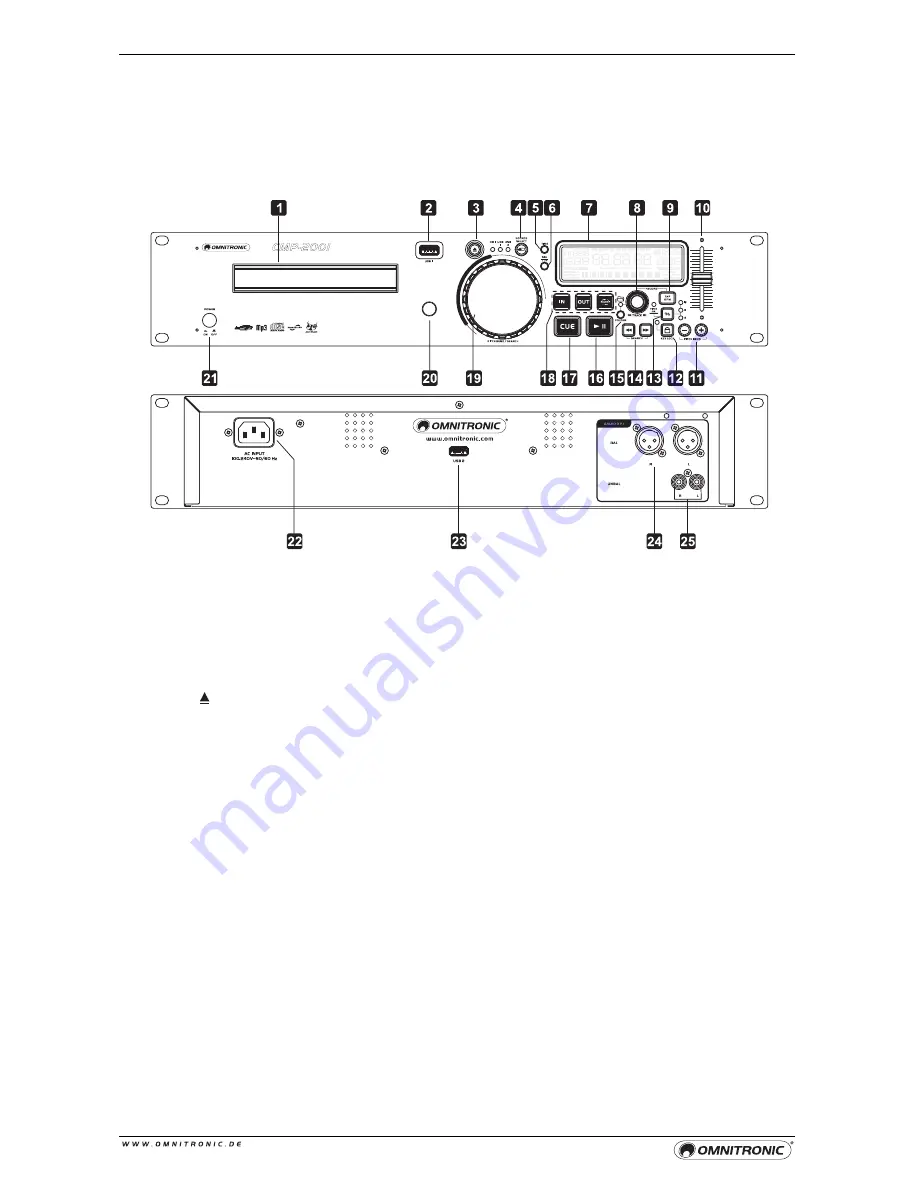 Omnitronic CMP-2001 User Manual Download Page 9