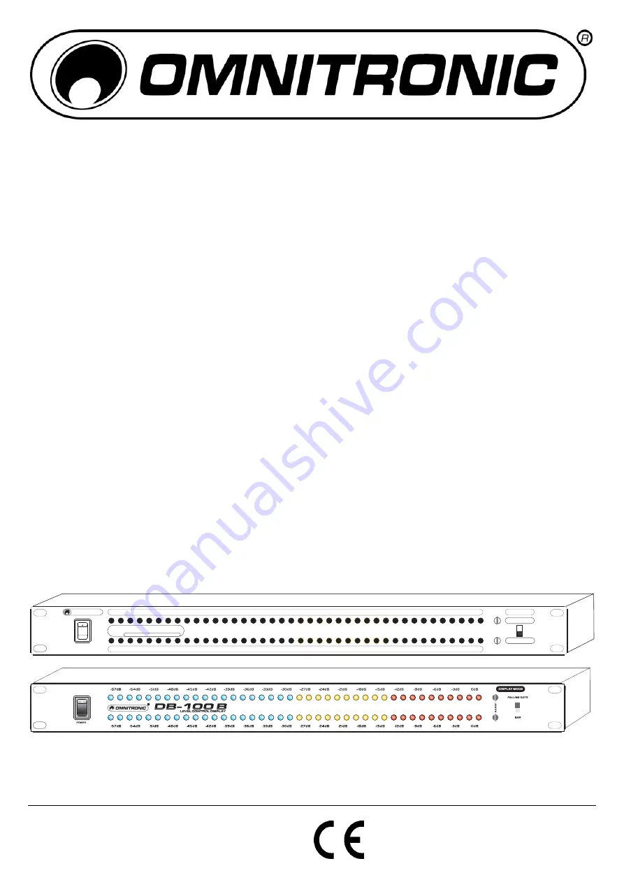 Omnitronic DB-100 Скачать руководство пользователя страница 1