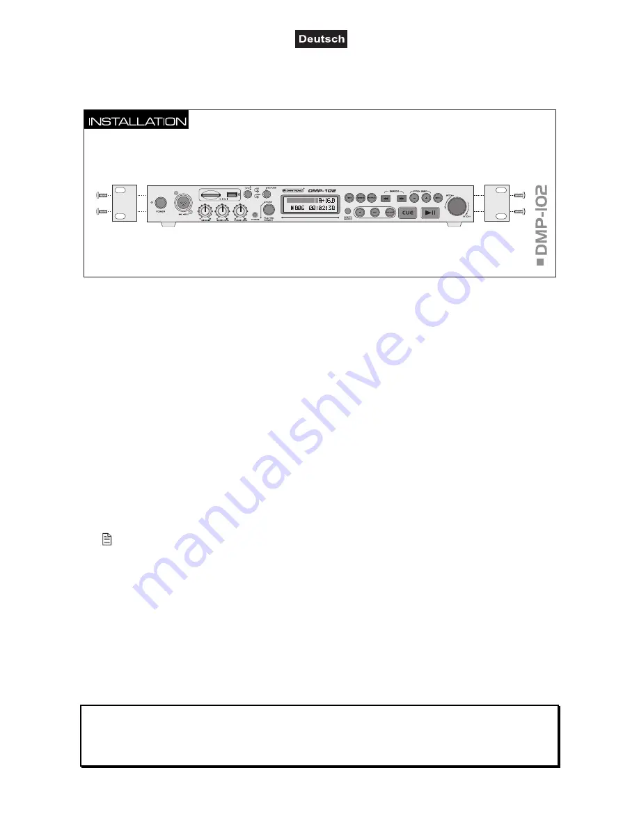 Omnitronic DMP-102 Скачать руководство пользователя страница 12