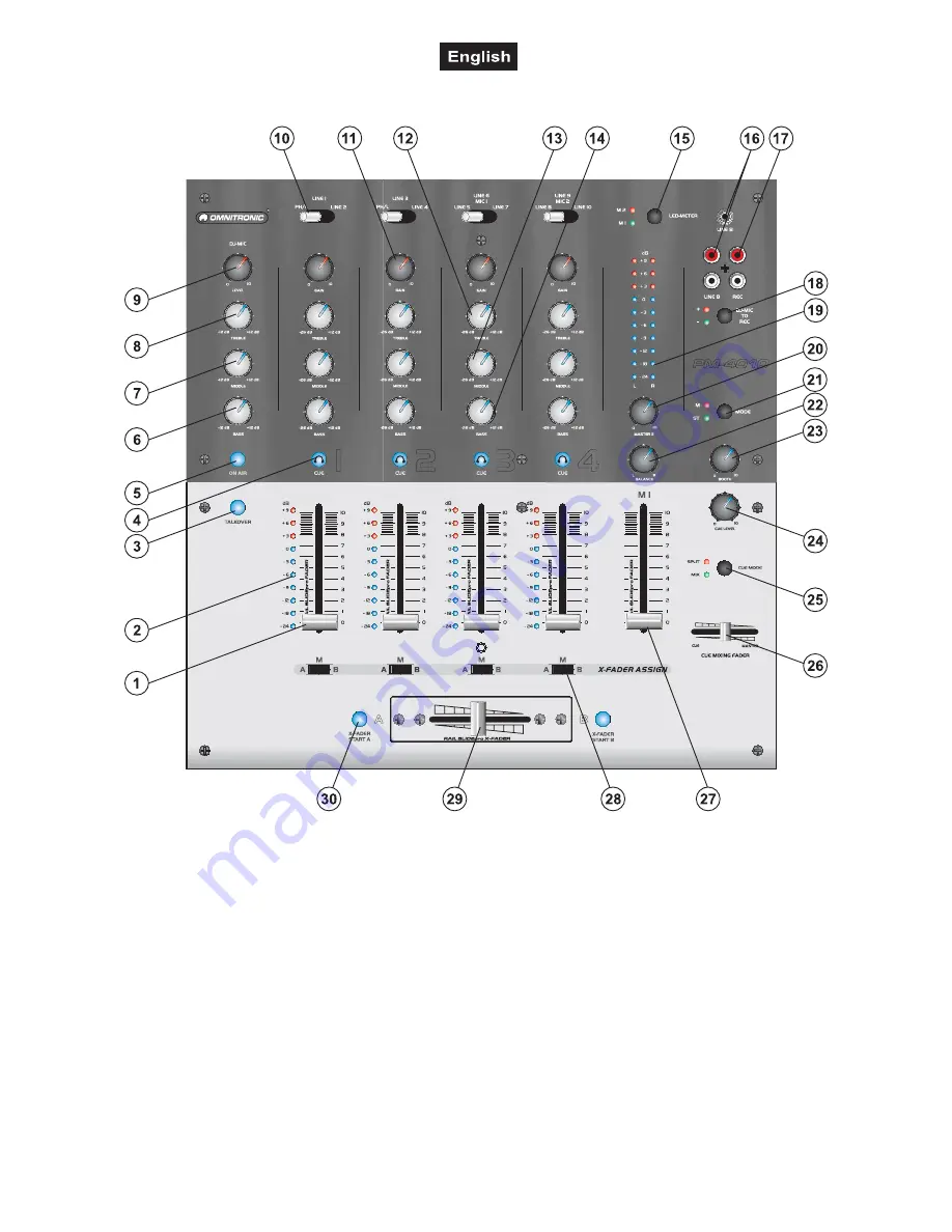 Omnitronic PM-4010 Скачать руководство пользователя страница 20