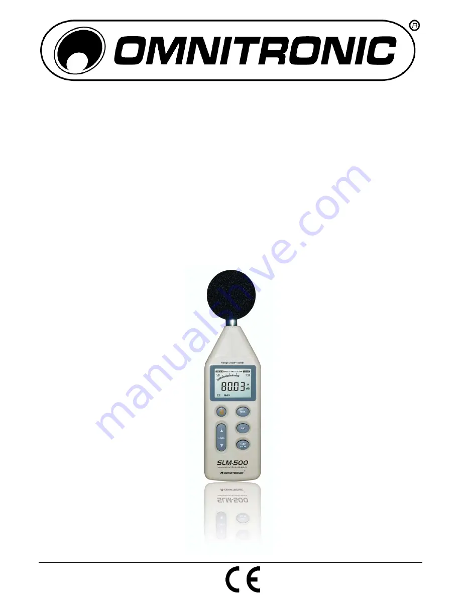 Omnitronic SLM-500 User Manual Download Page 1