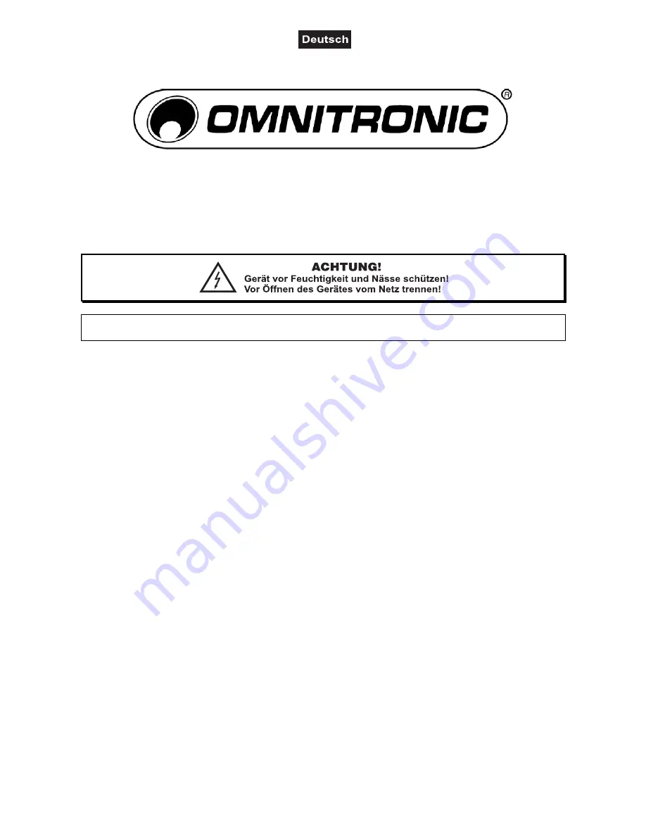 Omnitronic UHF-500 Скачать руководство пользователя страница 3