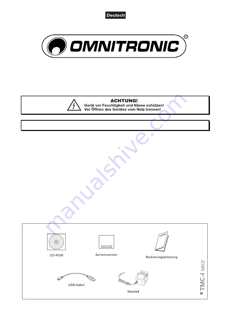 Omnitronic Virtual DJ TMC-1 MK2 User Manual Download Page 5