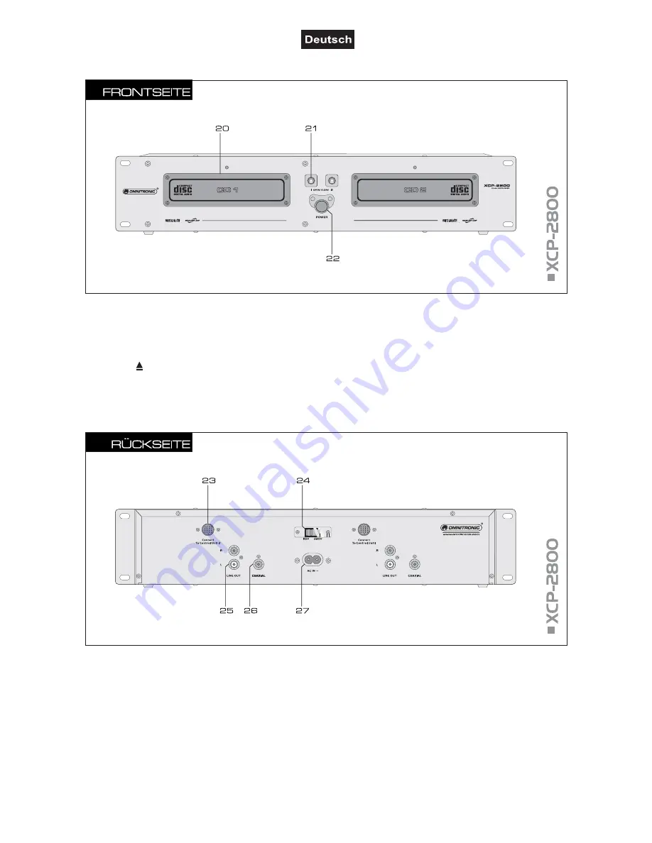 Omnitronic XCP-2800 Скачать руководство пользователя страница 12