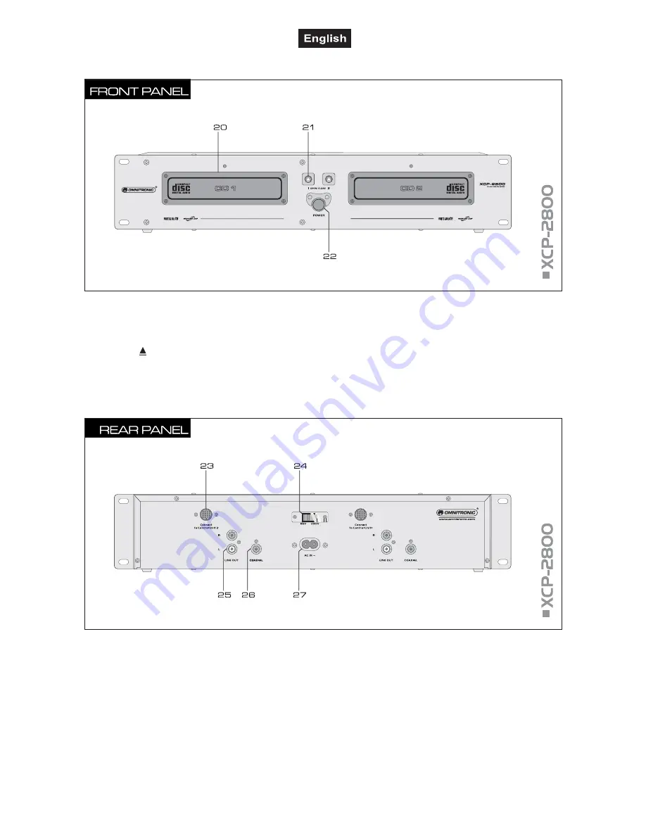 Omnitronic XCP-2800 Скачать руководство пользователя страница 25