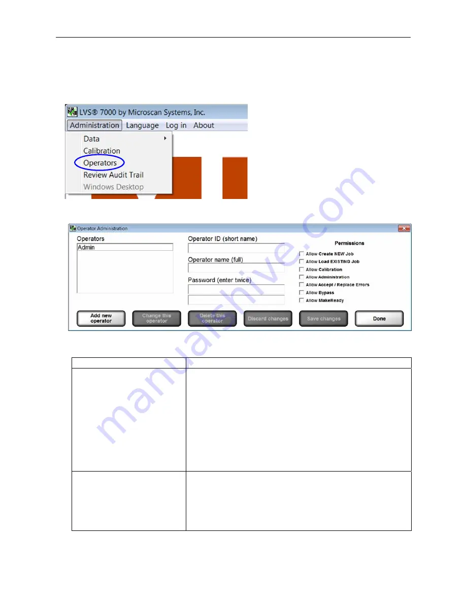 Omron Microscan LVS 7000 Operation Manual Download Page 20