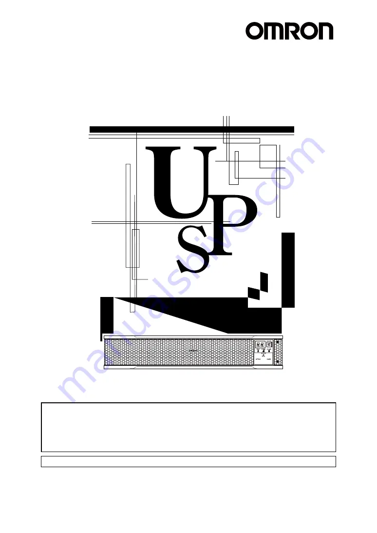 Omron BU100RS Instruction Manual Download Page 1