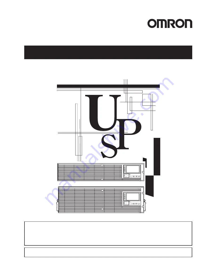 Omron BU2002RWL Instruction Manual Download Page 1