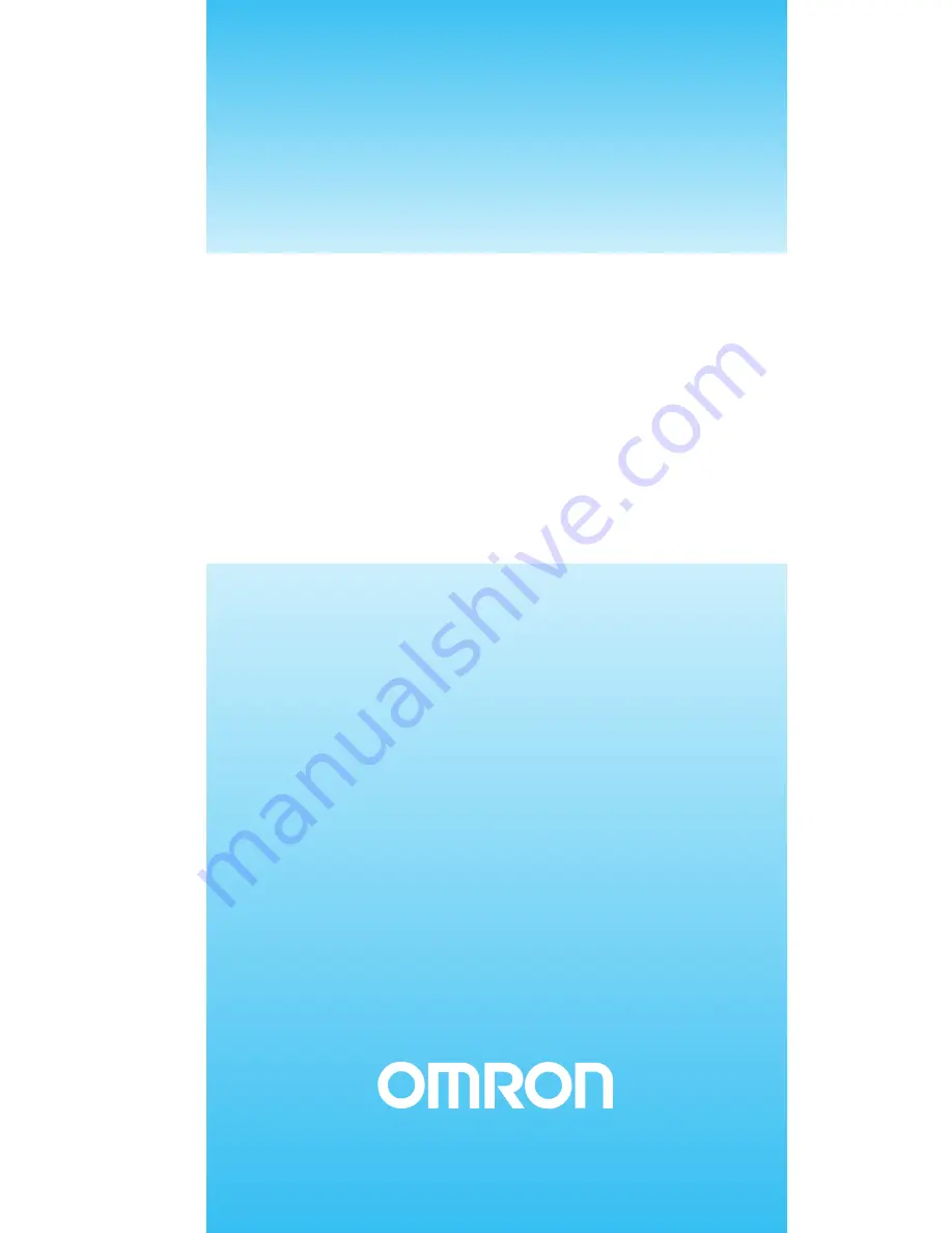 Omron CS1-H Series Operation Manual Download Page 1