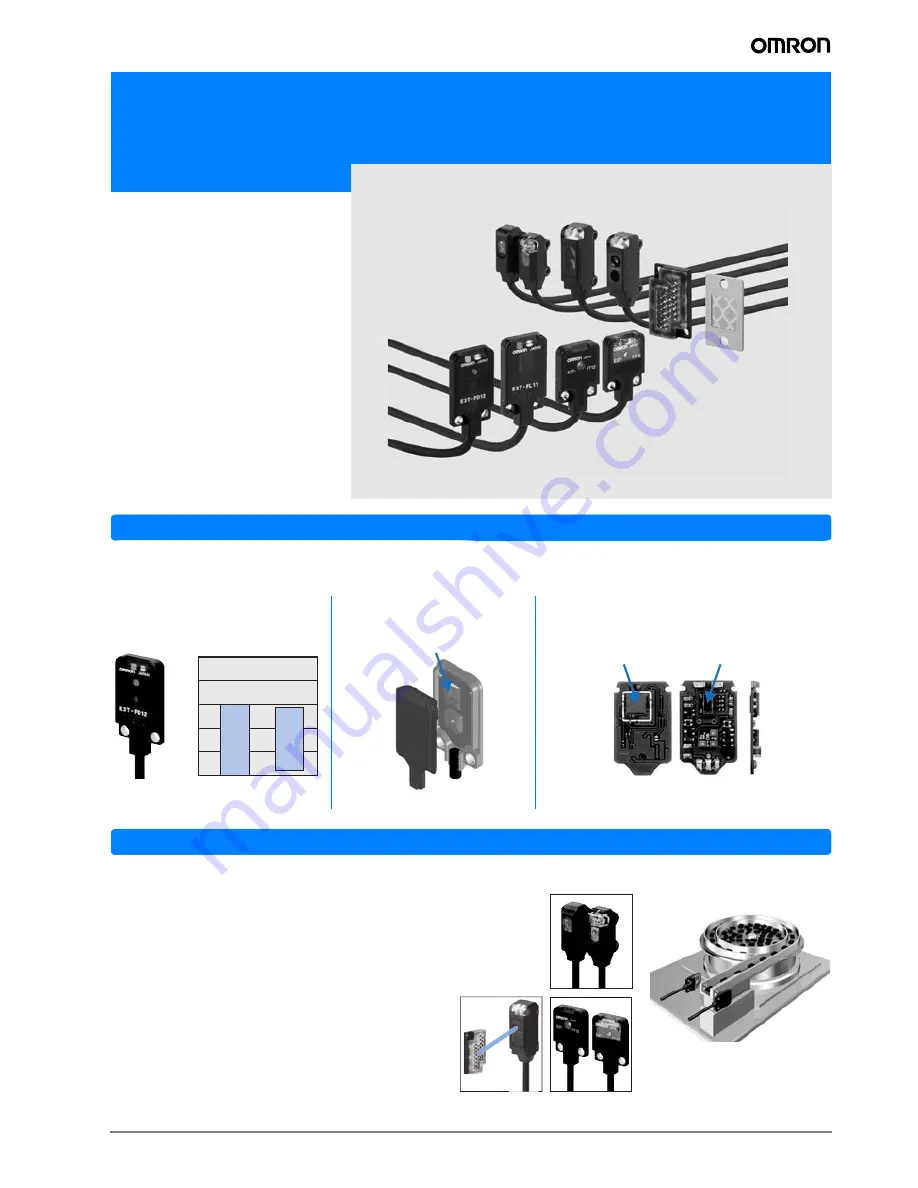 Omron E3T - Datasheet Download Page 1