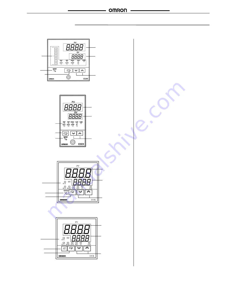 Omron E5 K Series Manual Download Page 8