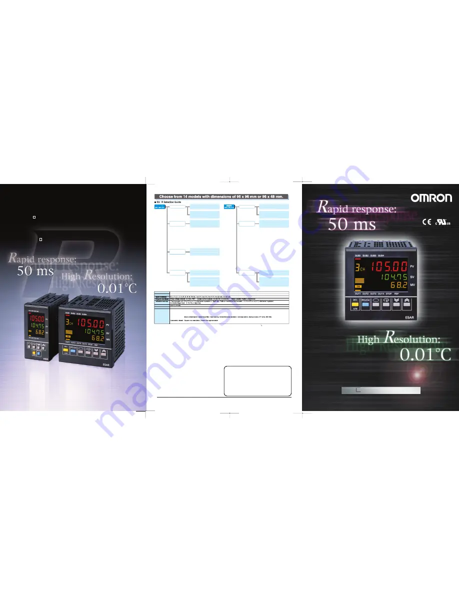 Omron E5 R Brochure Download Page 1