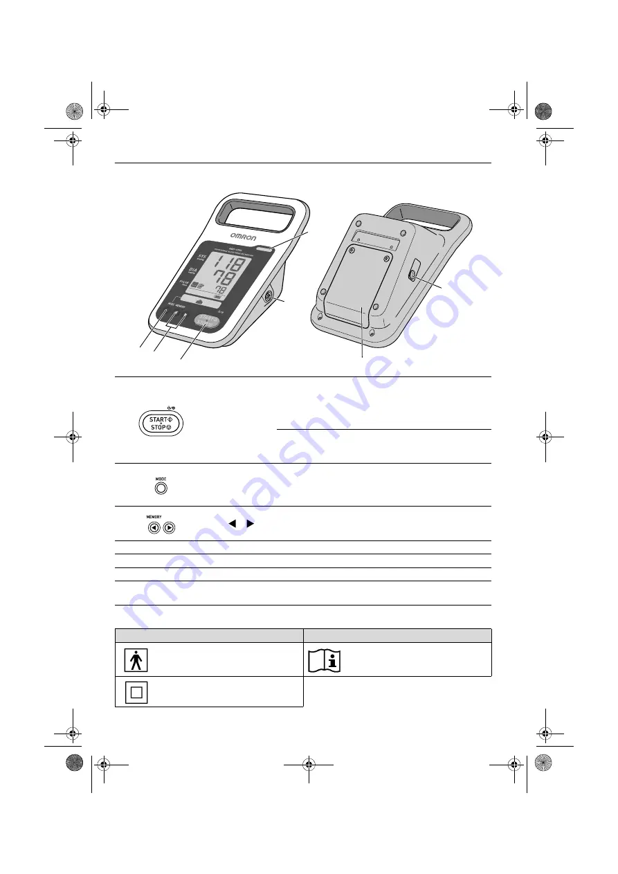 Omron HBP-1300 Instruction Manual Download Page 52