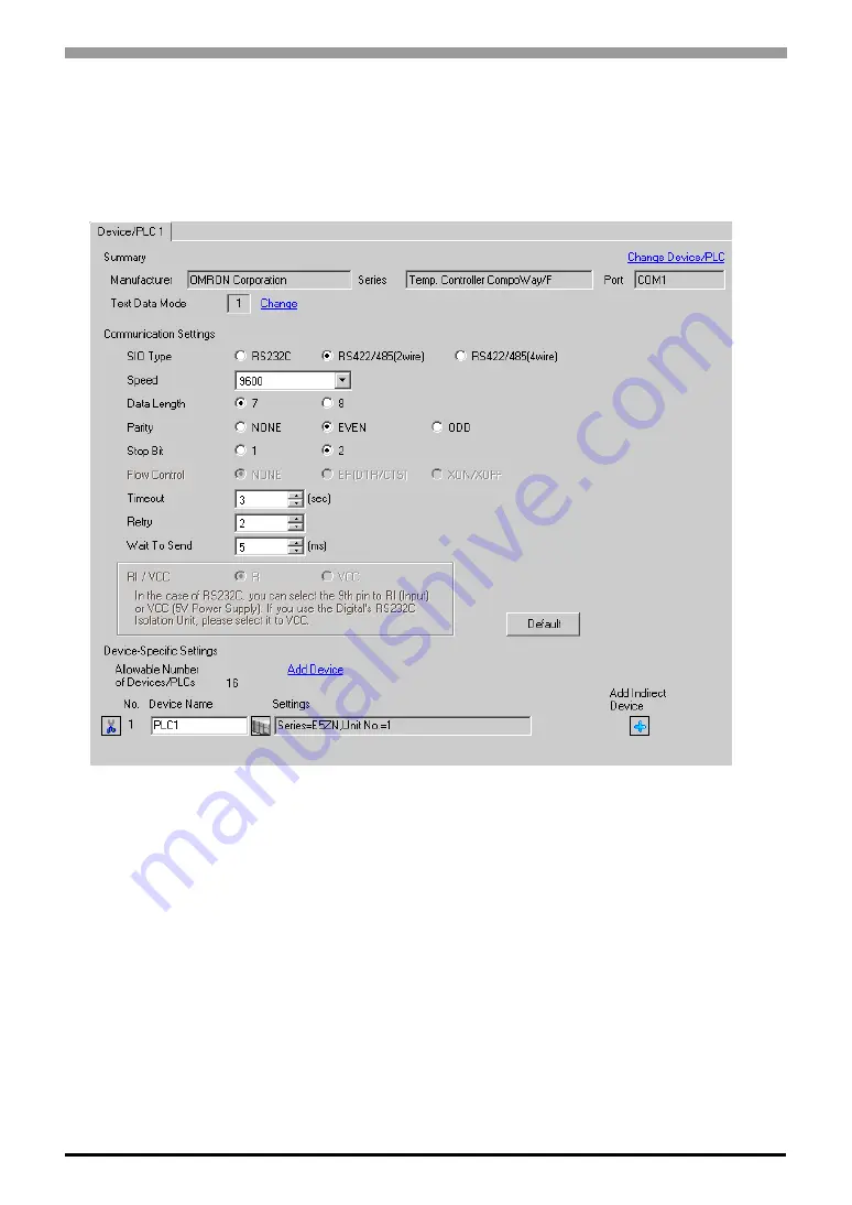 Omron In-Panel NEO Series Connection Manual Download Page 14