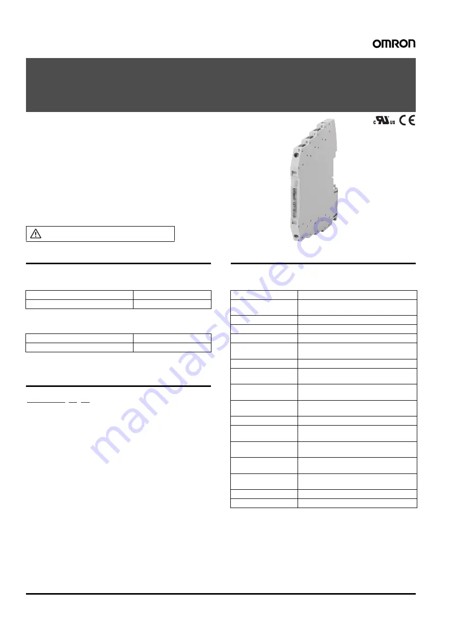 Omron K3FP Series Manual Download Page 6