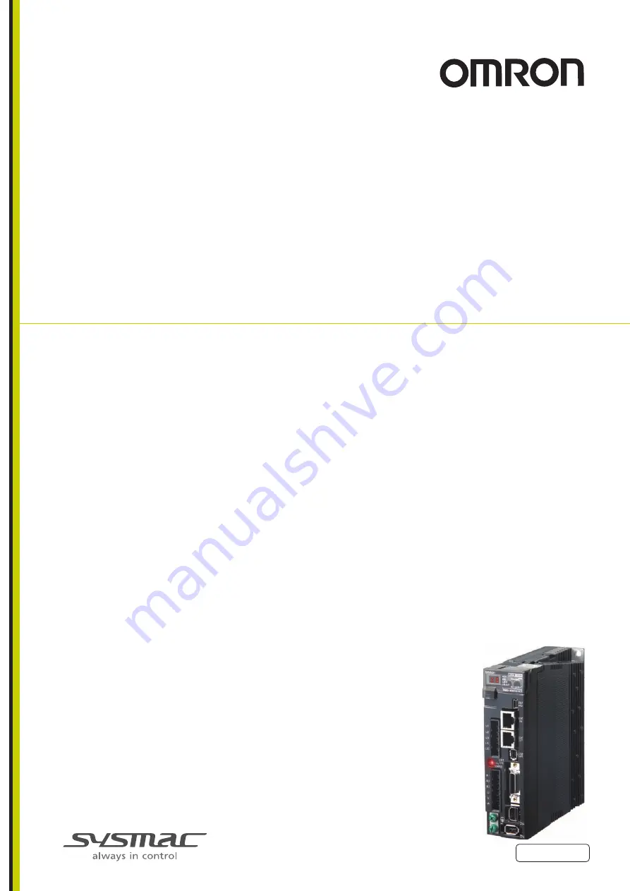 Omron R88D-KN series User Manual Download Page 1