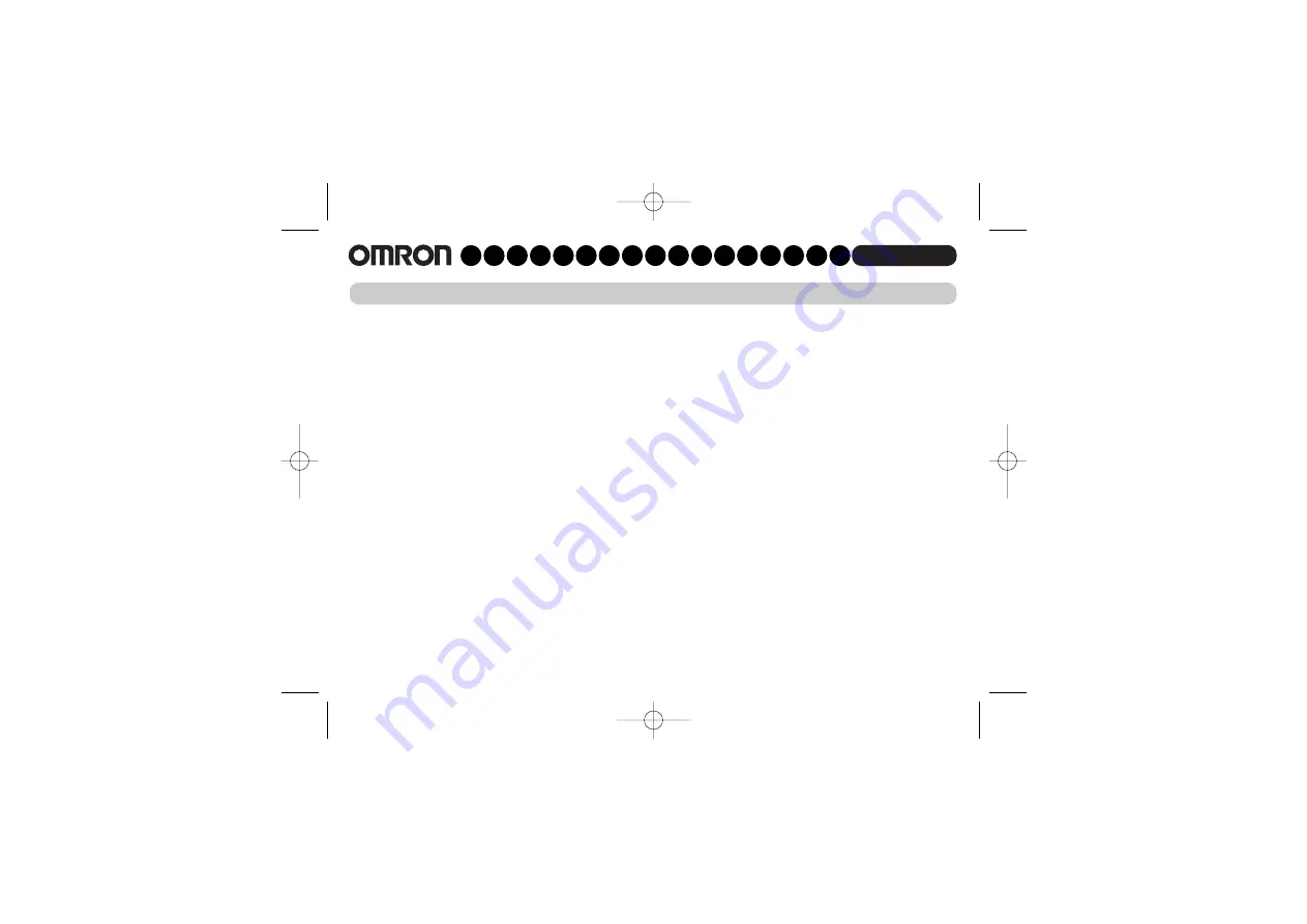 Omron RX-3 Instruction Manual Download Page 3