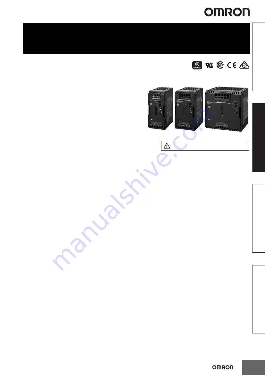 Omron S8VK-W Series Скачать руководство пользователя страница 11