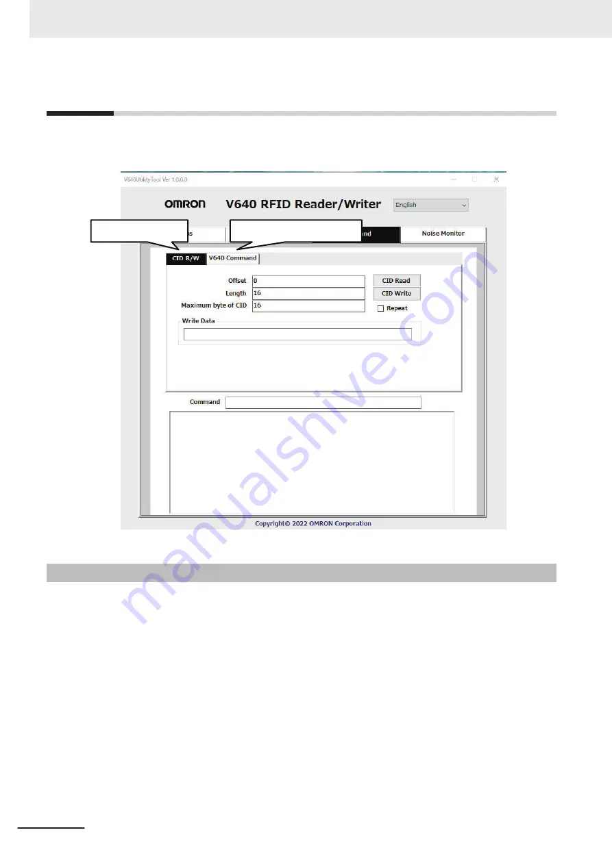 Omron V640 Operation Manual Download Page 38