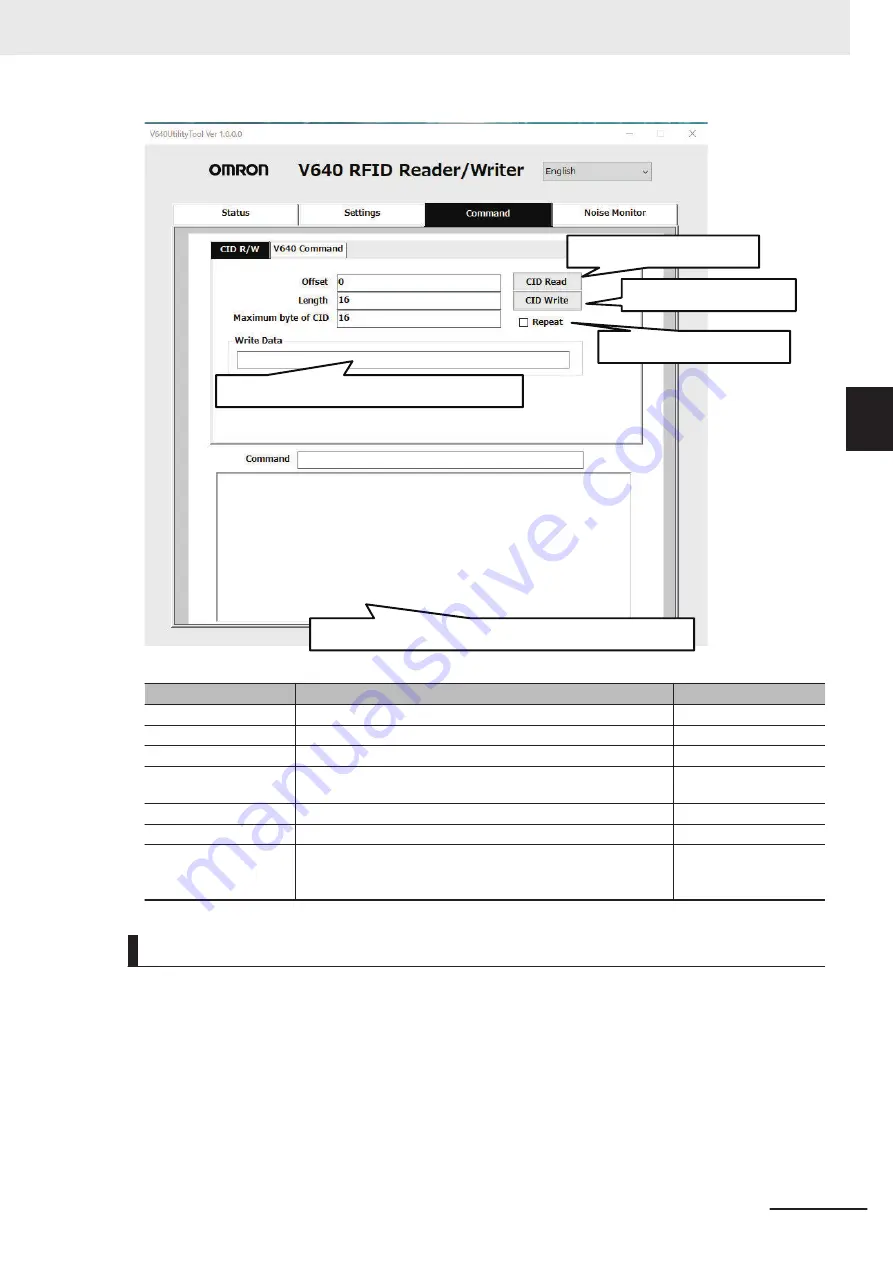 Omron V640 Operation Manual Download Page 39