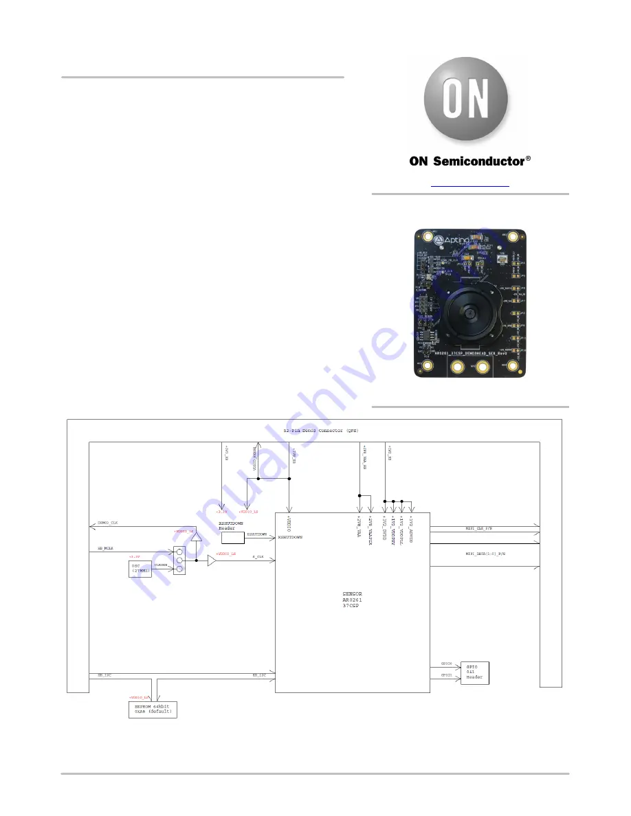 ON Semiconductor AR0261CS Скачать руководство пользователя страница 1