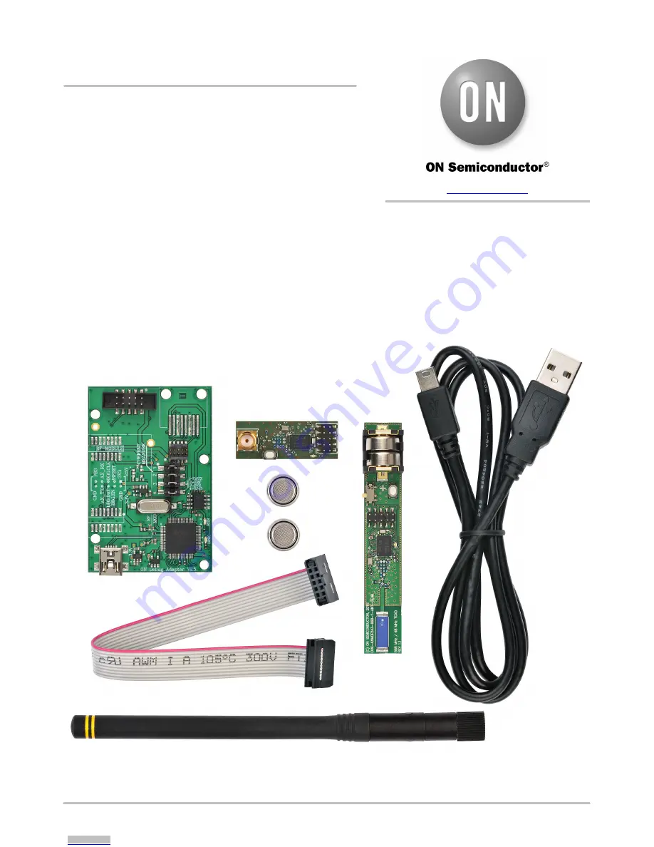 ON Semiconductor DVK-AXM0F243-868-x-ANT-GEVB Series User Manual Download Page 1