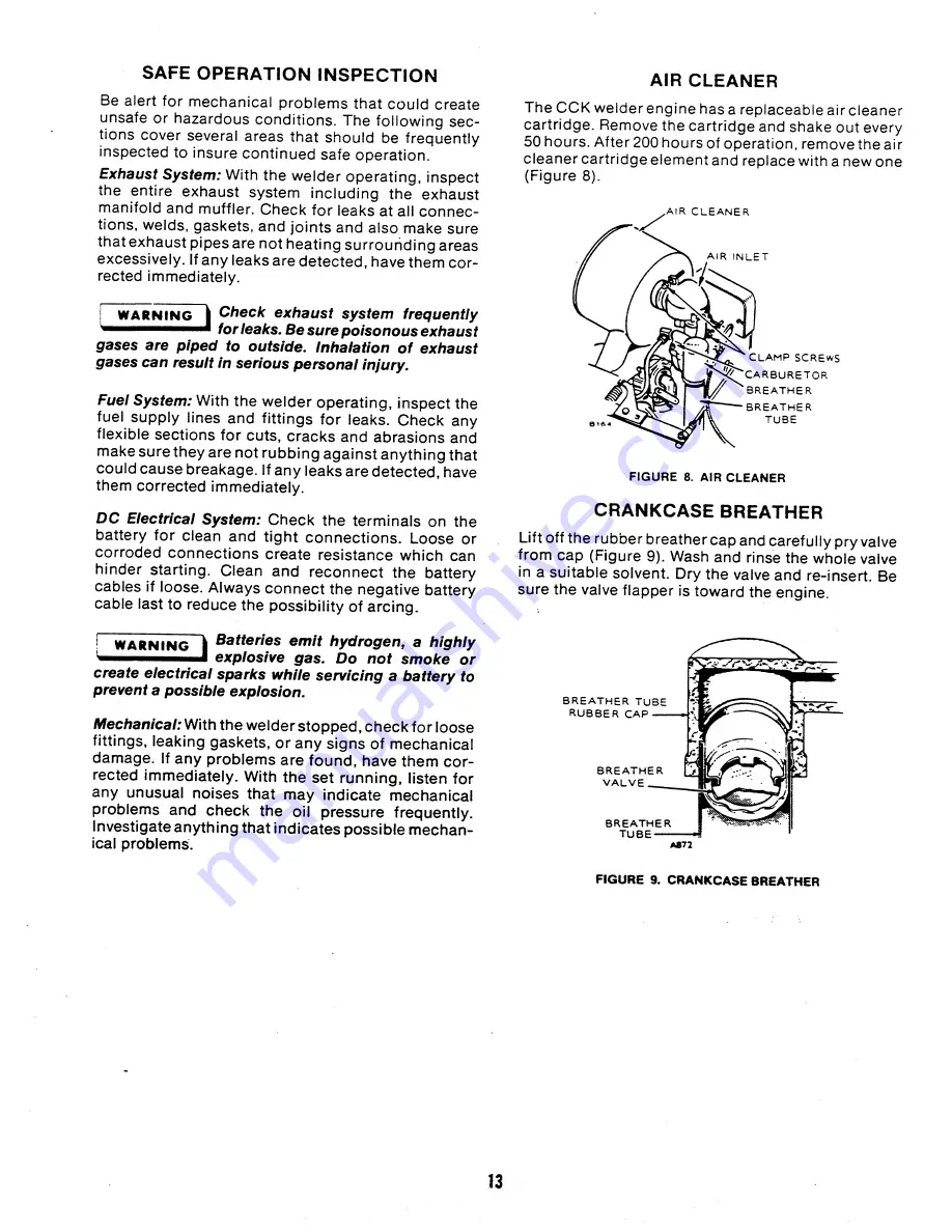 Onan 200 Portaweld CCK Operator'S Manual Download Page 18