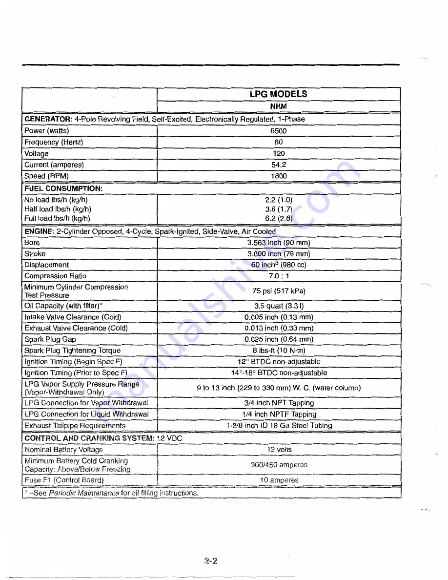 Onan 7NHM-FA/26105F Service Manual Download Page 8