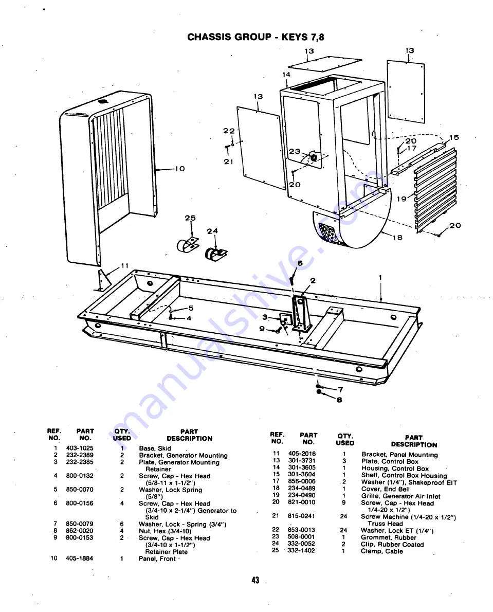 Onan DYG Series Operator'S Manual And Parts Catalog Download Page 45