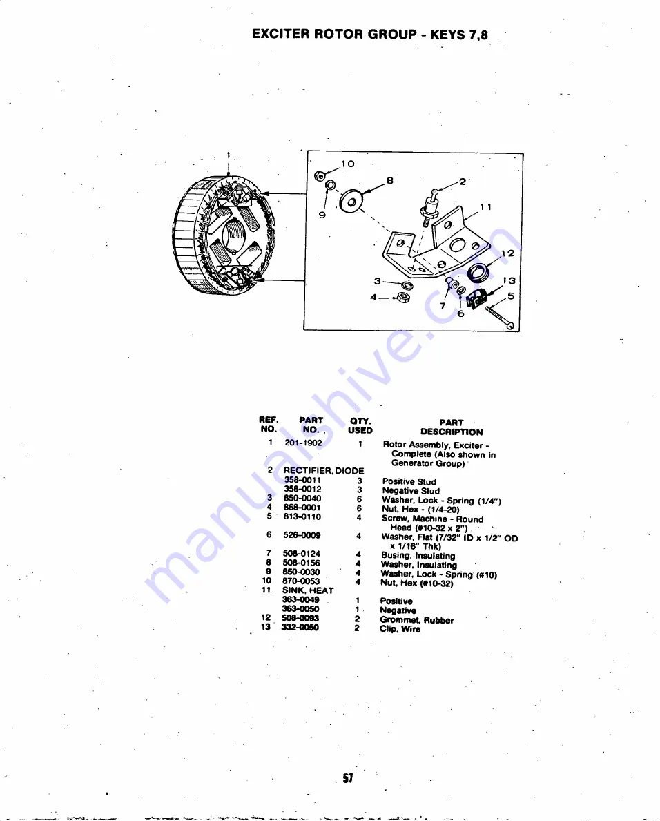 Onan DYG Series Operator'S Manual And Parts Catalog Download Page 59