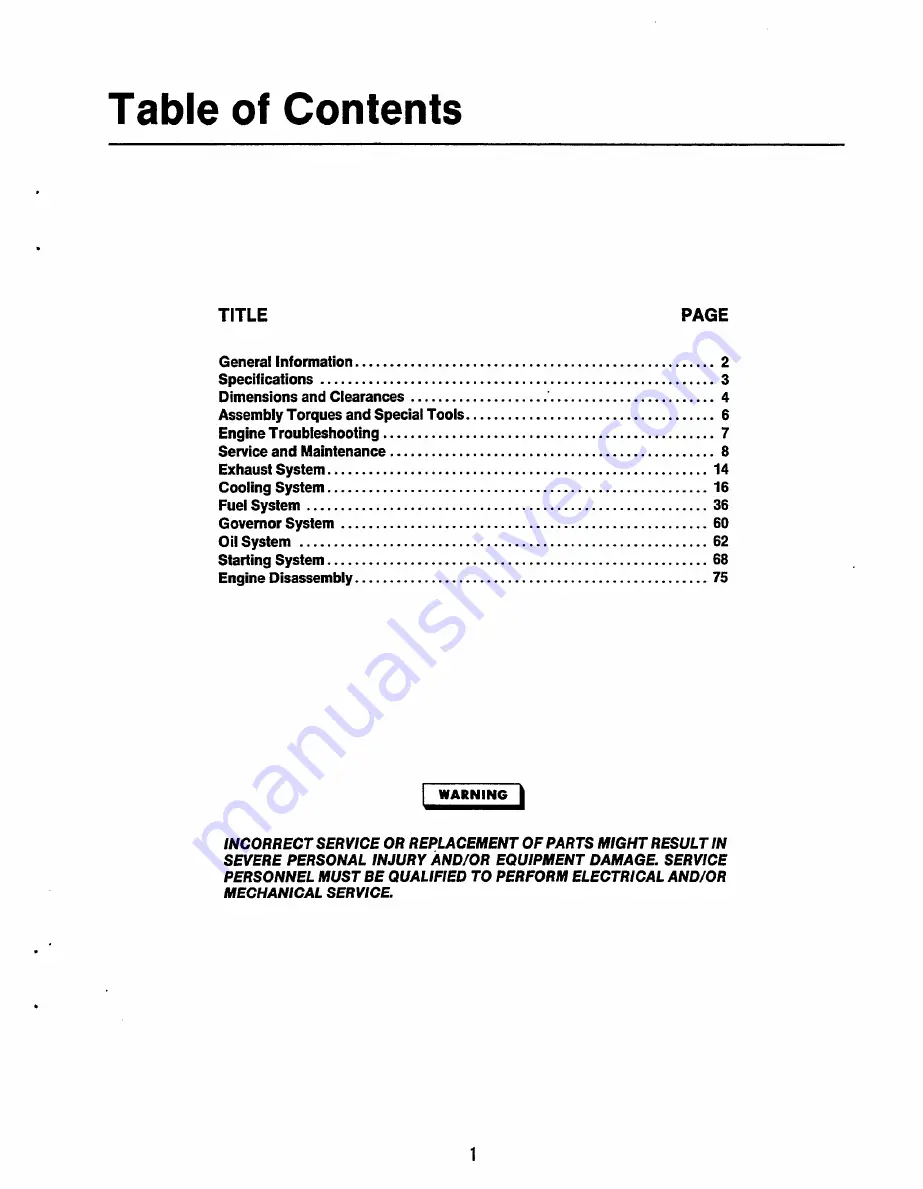 Onan MDJA Service Manual Download Page 3