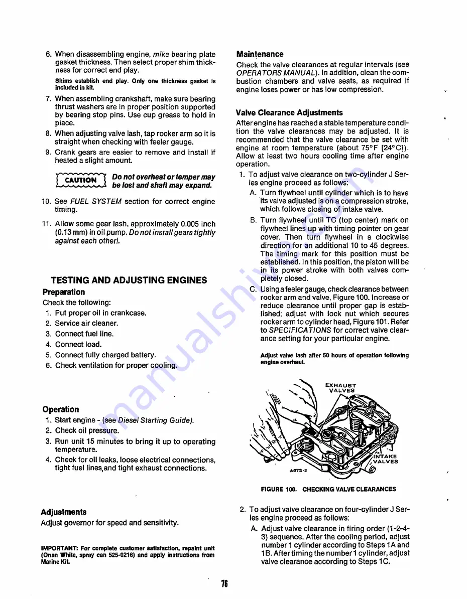 Onan MDJA Service Manual Download Page 78