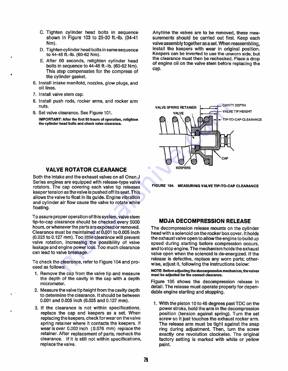 Onan MDJA Service Manual Download Page 81